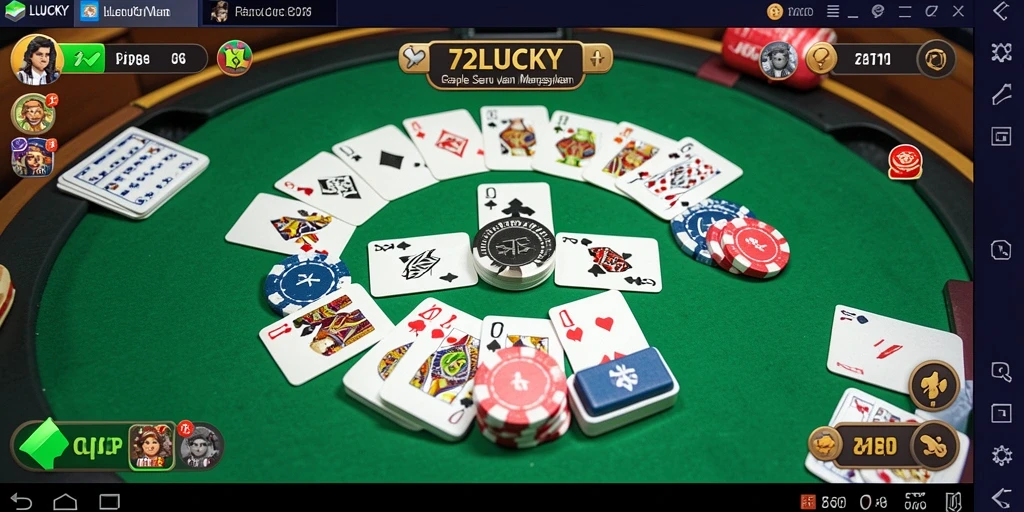 Screenshot gameplay Gaple yang seru dan menarik.