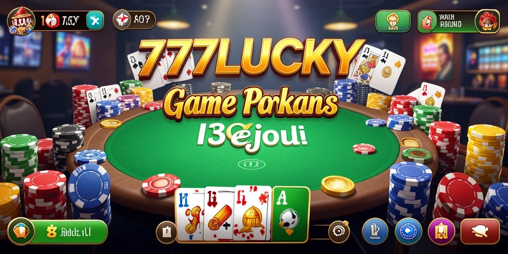Tampilan gameplay Poker yang mendebarkan di 777LUCKY.