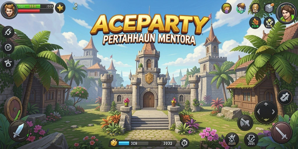 Tampilan gameplay Tower Defense yang intens dan mendebarkan.