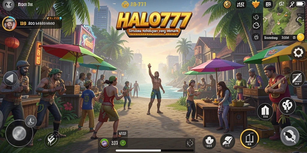 Tampilan gameplay HALO777 menunjukkan interaksi karakter yang mendalam.