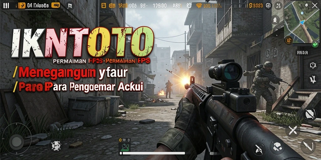 Tampilan gameplay <strong>IKNTOTO</strong> dengan intensitas aksi FPS yang mengagumkan.