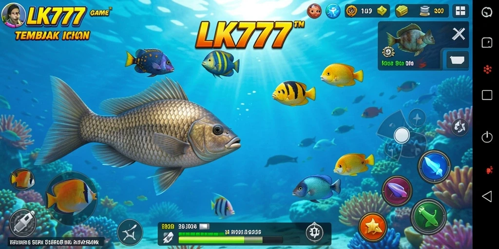 Screenshot gameplay LK777 yang penuh aksi Tembak Ikan.