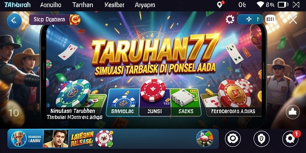 Tampilan gameplay TARUHAN77 yang mendebarkan dan interaktif.