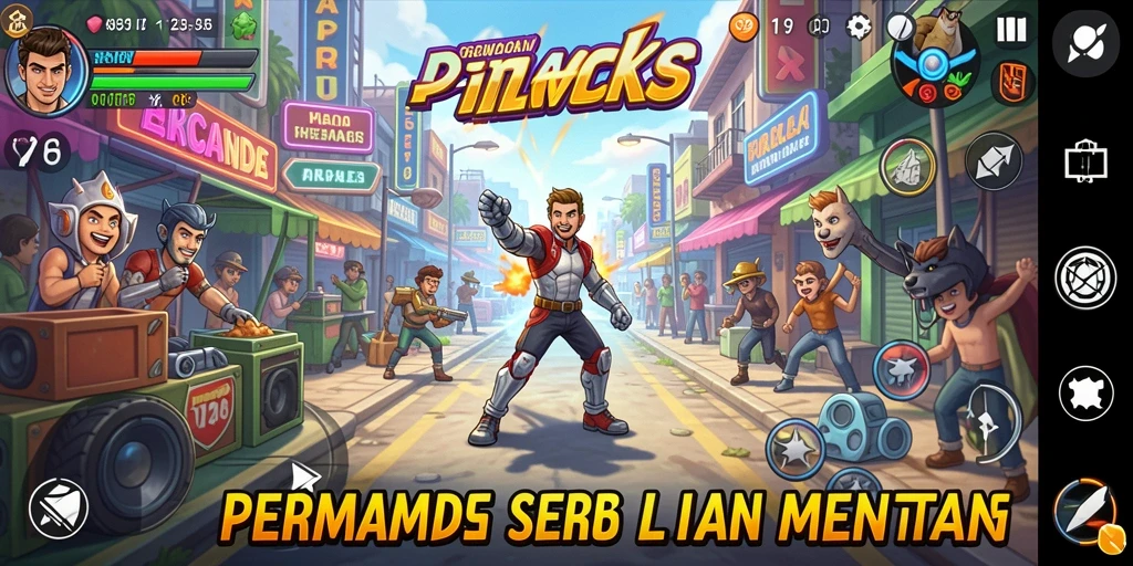 Screenshot V21 menampilkan aksi gameplay yang seru dalam genre Arcade.